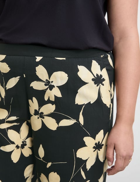 Palazzohose mit Floral-Print