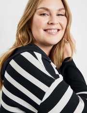 Lange Strickjacke mit Scuba-Patch