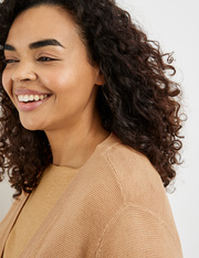 Long-Cardigan mit halbem Arm