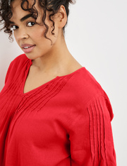 Blouse met korte mouwen