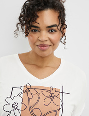 Kurzarmshirt mit Frontprint