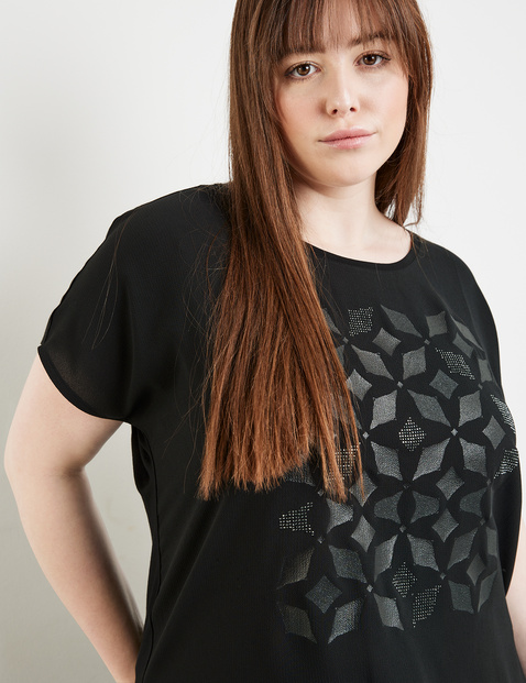 Shirt mit schimmerndem Frontprint