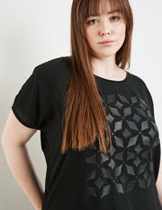 Shirt mit schimmerndem Frontprint