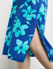Tunikowa sukienka z kwiatowym nadrukiem