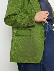 Blazer van glanzende jacquardstof