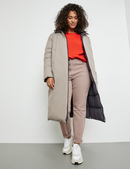 Reversible quilted coat in Grey | GERRY WEBER