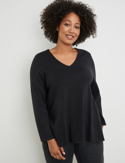 Jumper with blouse clearance insert