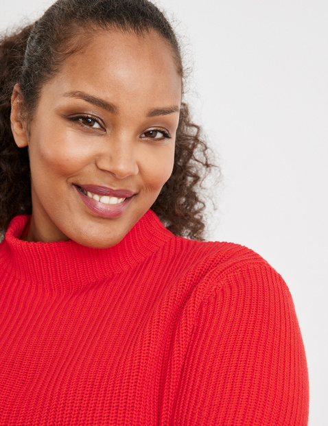 Red turtle neck on sale jumper