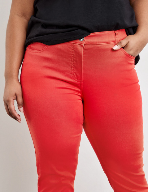 Elasticated 7/8-length jeans