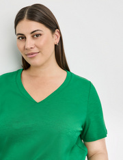 V-Shirt aus Bio-Baumwolle