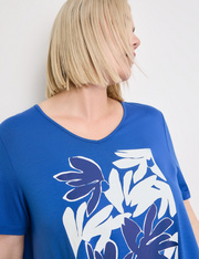 T-Shirt mit floralem Frontprint