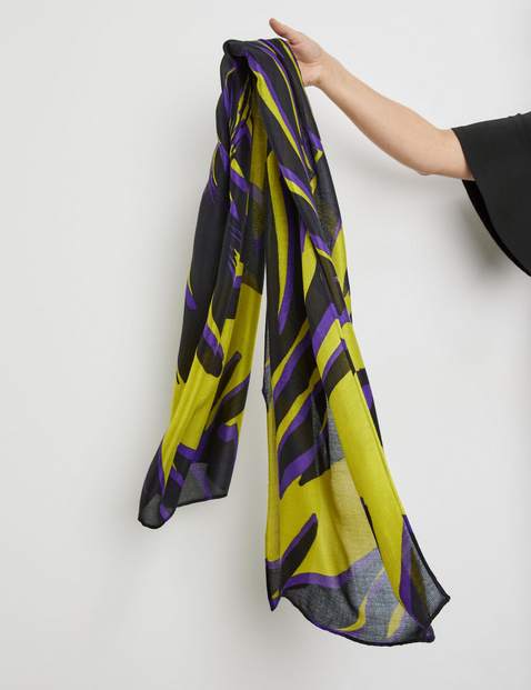 Scarf with an abstract print