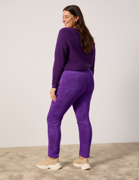 Fine corduroy trousers, Betty in Purple | GERRY WEBER