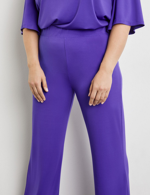 Wide trousers made of fine slinky jersey