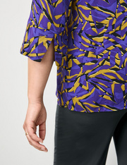 Blouse met 3/4-mouwen en print all-over