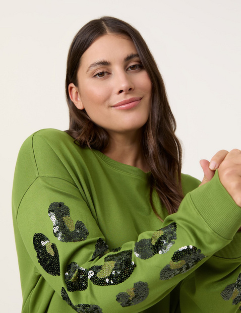 Sweatshirt mit Pailletten-Dekor