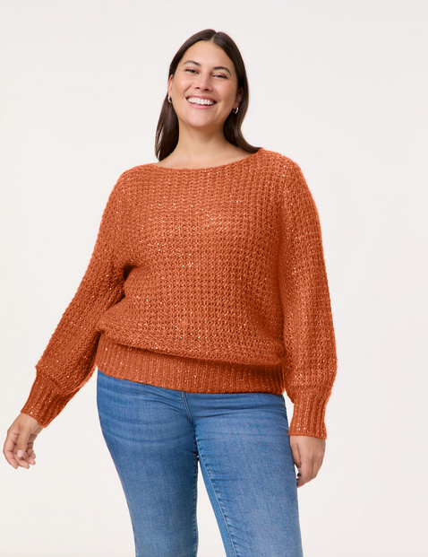 Sweter z cekinami