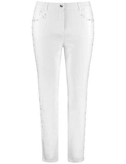 Dżinsy z 5 kieszeniami z nitami Betty Jeans