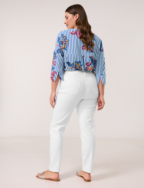 Dżinsy z 5 kieszeniami z nitami Betty Jeans