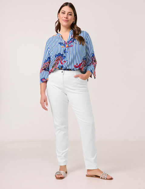 Dżinsy z 5 kieszeniami z nitami Betty Jeans