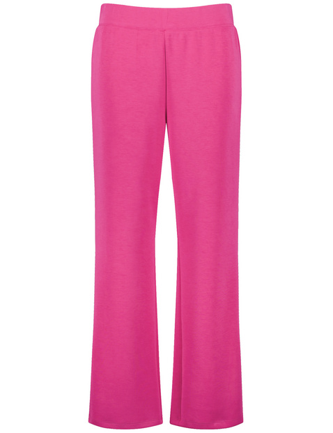 Broek zonder sluiting van sandy washed sweatstof