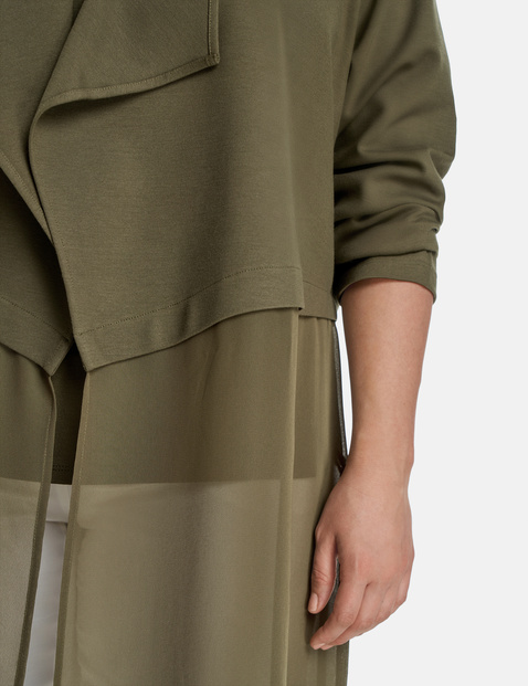 chiffon trench coat