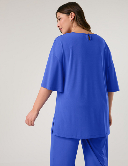 Legeres Shirt aus fließendem Slinky-Jersey