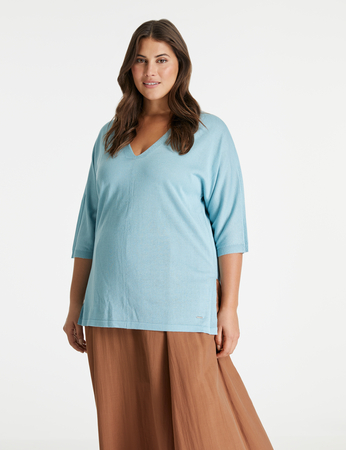 plus size fine knit jumper