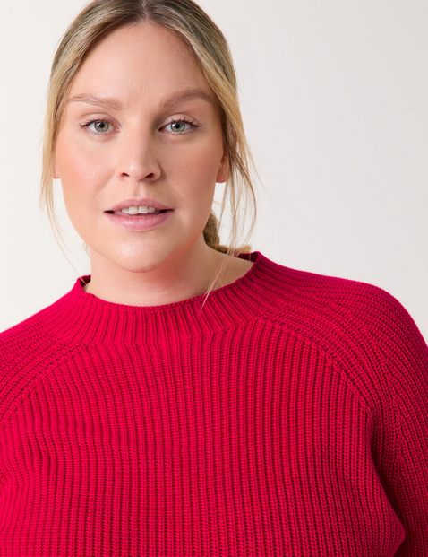 Rib knit cotton jumper