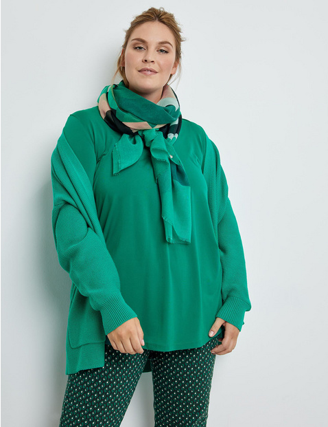 ethiek binnen opvolger Lichte sjaal met ruiten, Groen | SAMOON Plus Size