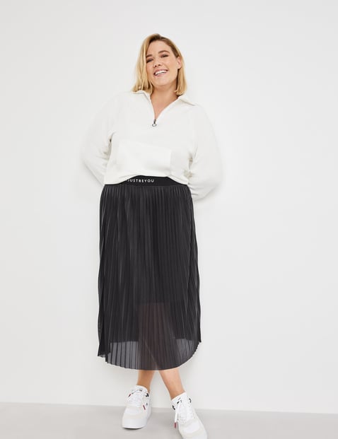 semi pleated skirt