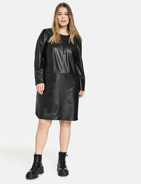 leather dress long