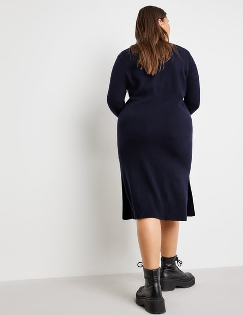 turtleneck rib knit dress