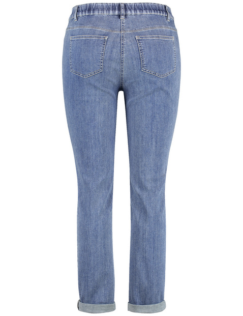 Elastische 5-Pocket Jeans Betty mit Saumaufschlag