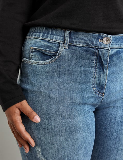 Five-pocket jeans with turn-ups, Betty