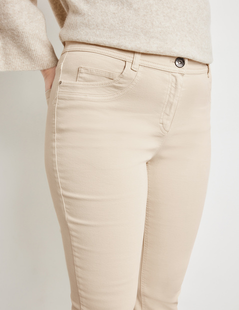 7/8-length jeans in recycled denim, Betty in Beige | GERRY WEBER