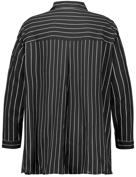 Bluse mit Steifen-Dessin