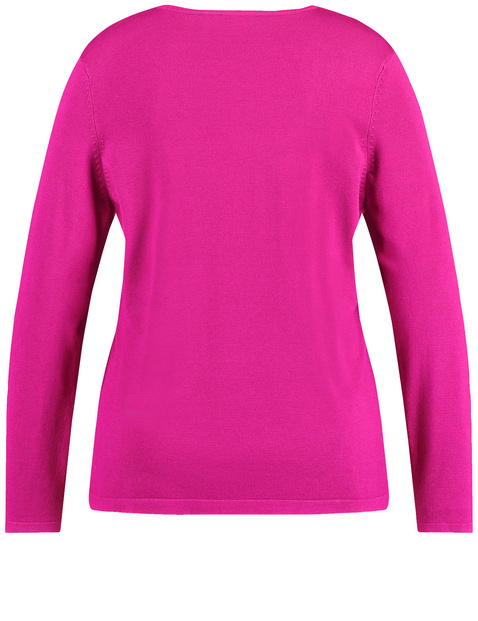 Dopasowany sweter basic z cienkiej dzianiny