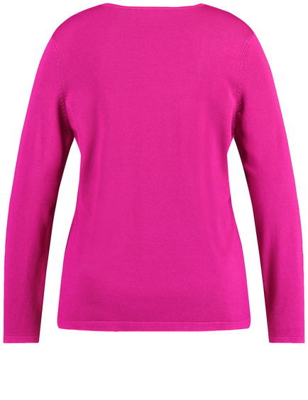 Dopasowany sweter basic z cienkiej dzianiny