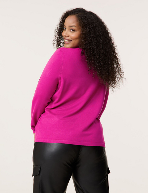 Dopasowany sweter basic z cienkiej dzianiny
