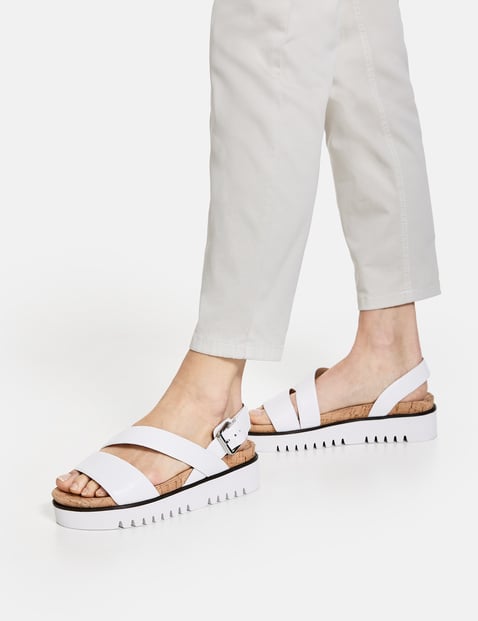 platform sandals white sole