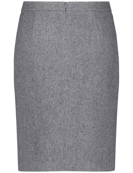 Grey white 2024 wool pencil skirt