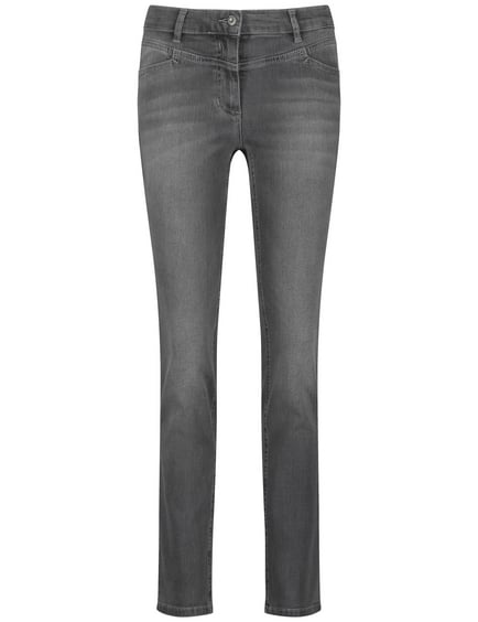 Jeans with a washed-out effect, Perfect4ever in Grey | GERRY WEBER