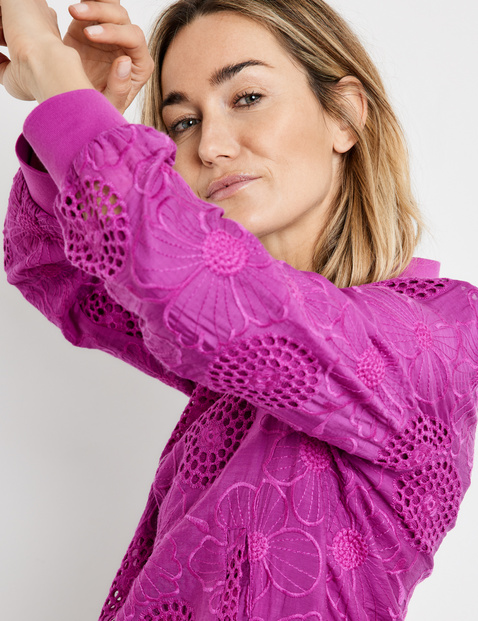 Blouson mit Lochmuster