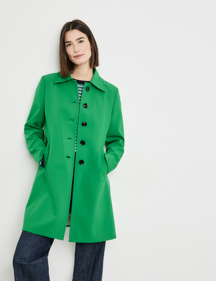 schattig groet impliciet Taillierter Mantel in Grün | GERRY WEBER