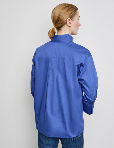 Blouse met 3/4-mouwen en stolpplooi