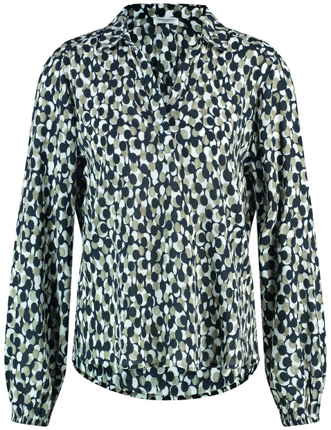 Blouse met lange mouwen en plooidetail