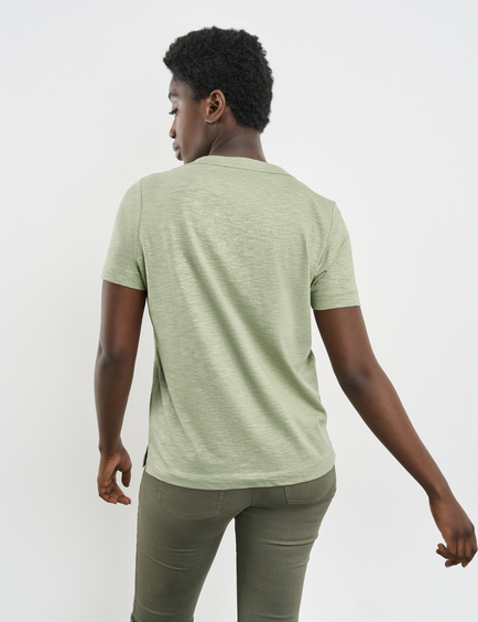 Bek onaangenaam Regenachtig Shirt met korte mouwen in Groen | GERRY WEBER