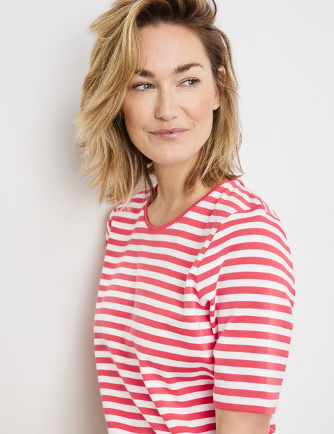 Striped cotton T-shirt