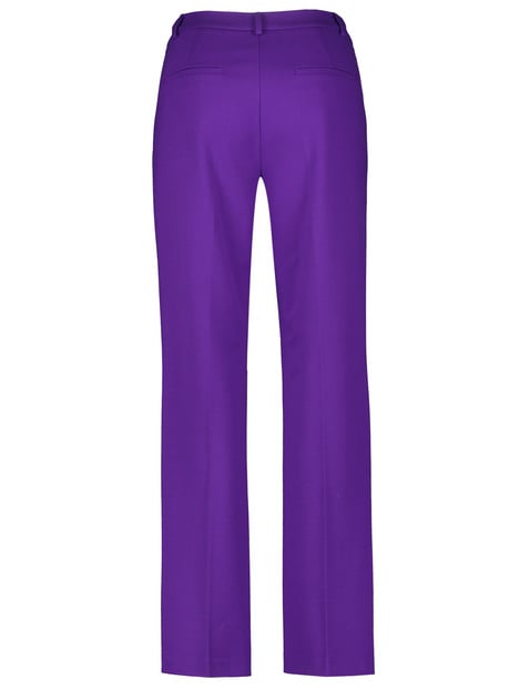 Elegant trousers with pressed pleats in Purple